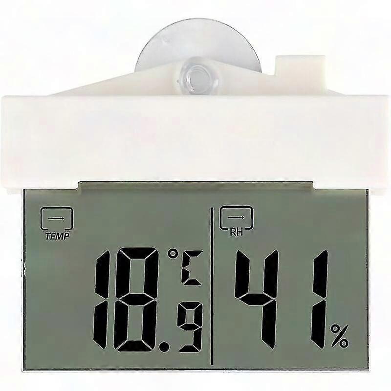 Digital Humidity Meter with Temperature, LCD Monitor, Suction Cup, Min/Max Records, °C/°F Switch for Home Indoor Use