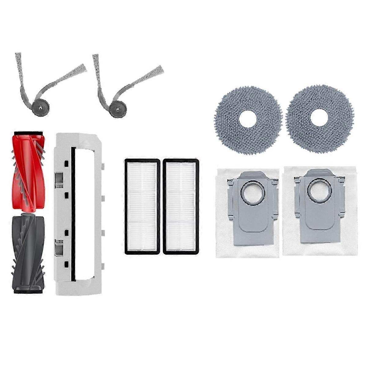 10PCS Fit for Qrevo C/Qrevo 5AE/Qrevo EdgeC Robot Vacuum Parts Main Side Brush Dust Bag Mop Cloth H
