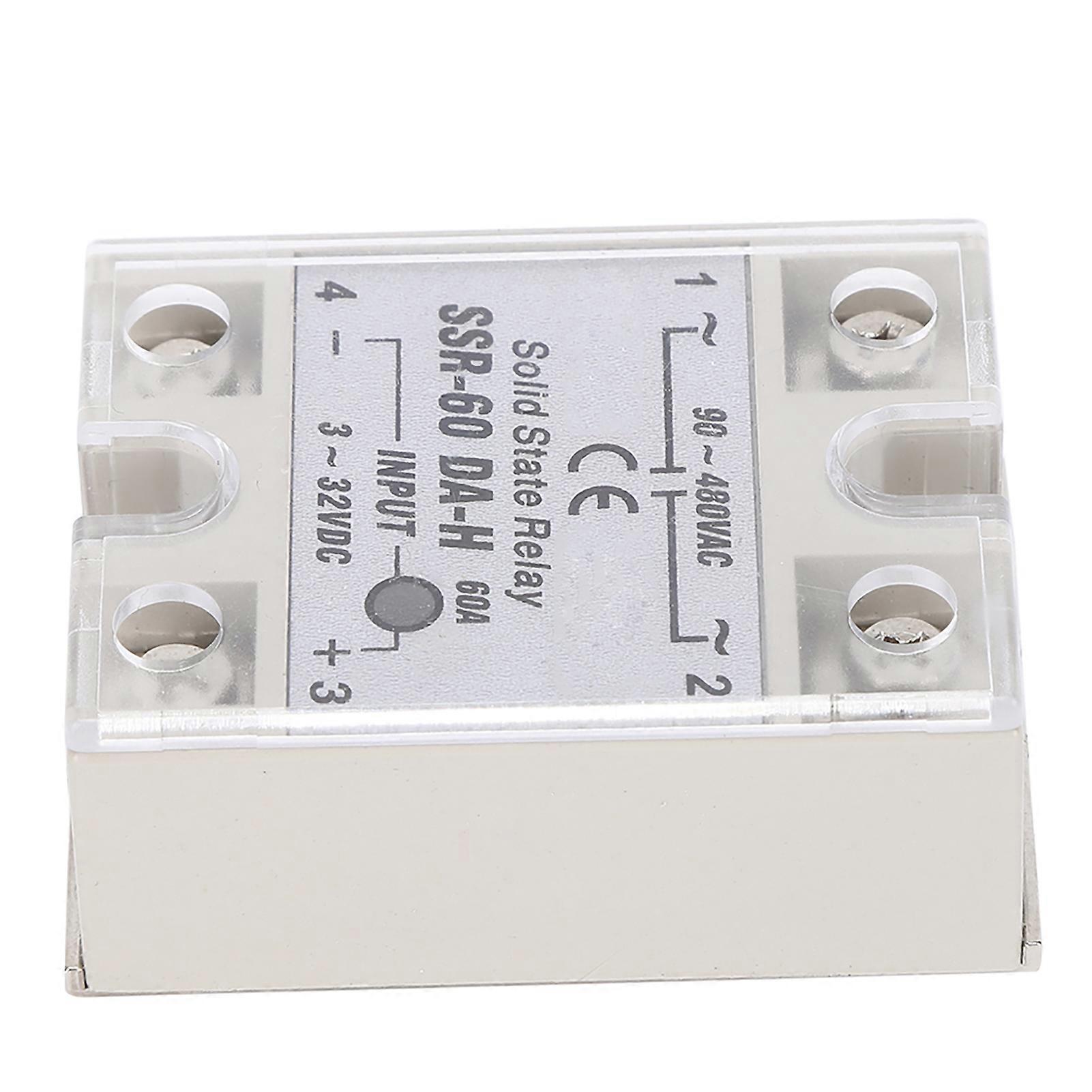 SSR60ADAH 60A DC-AC Solid State Relay Non-Contact Switch Durable