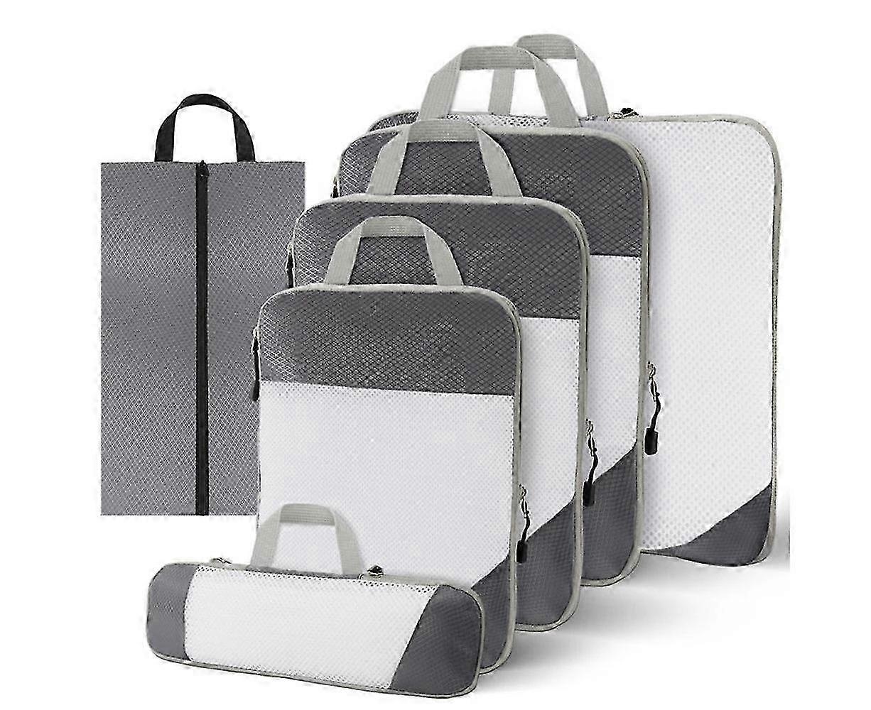 6 Pcs Set Packing Travel Storage Bags Clothes Packing Pouch Packing...