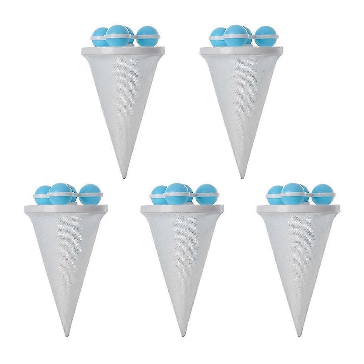 Washing Machine Hair Filter Cleaning Mesh Bag,Blue