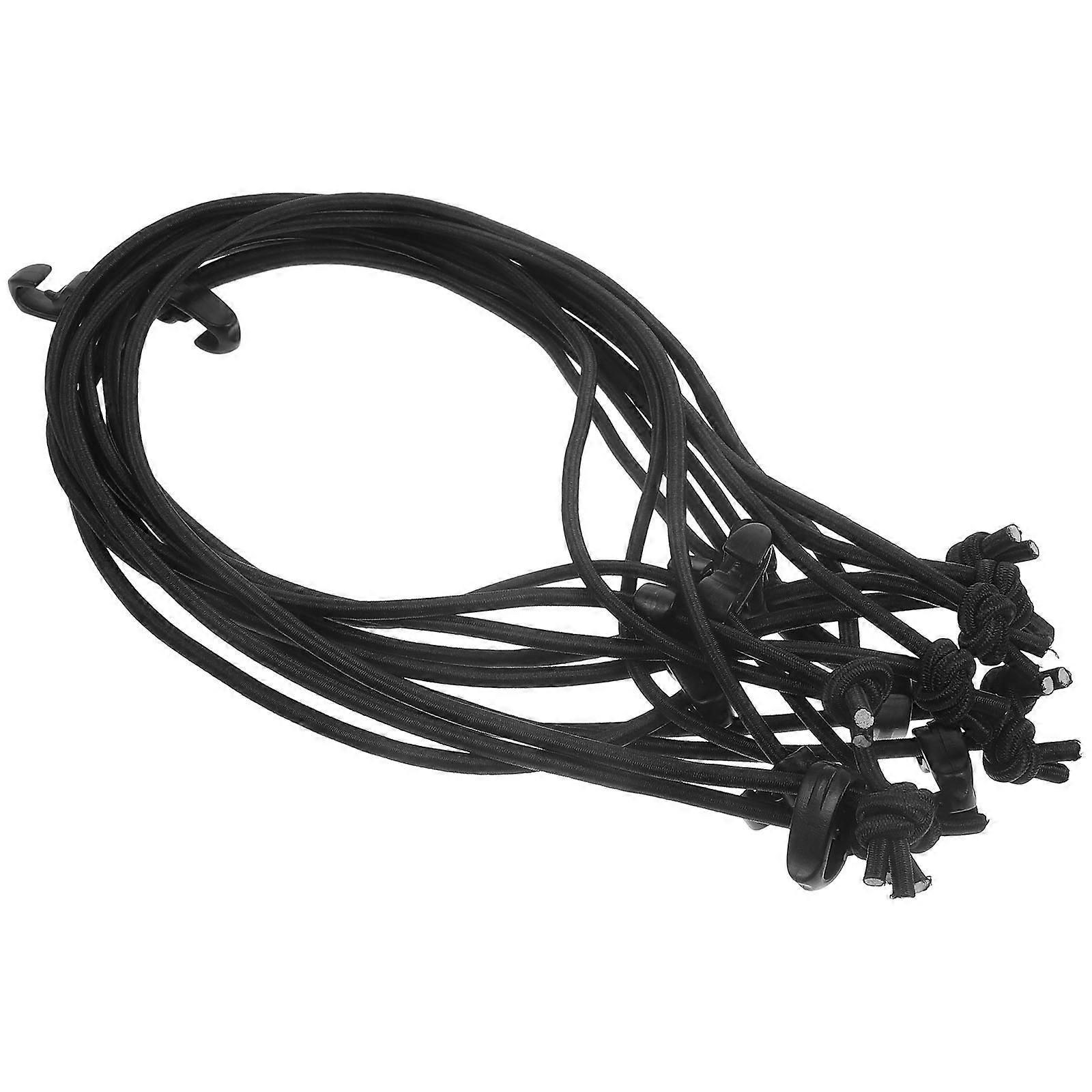 Cable Wire Ties Tool Storage Tent Fixing Compact Shape Elastic Rope Bands 10Pcs