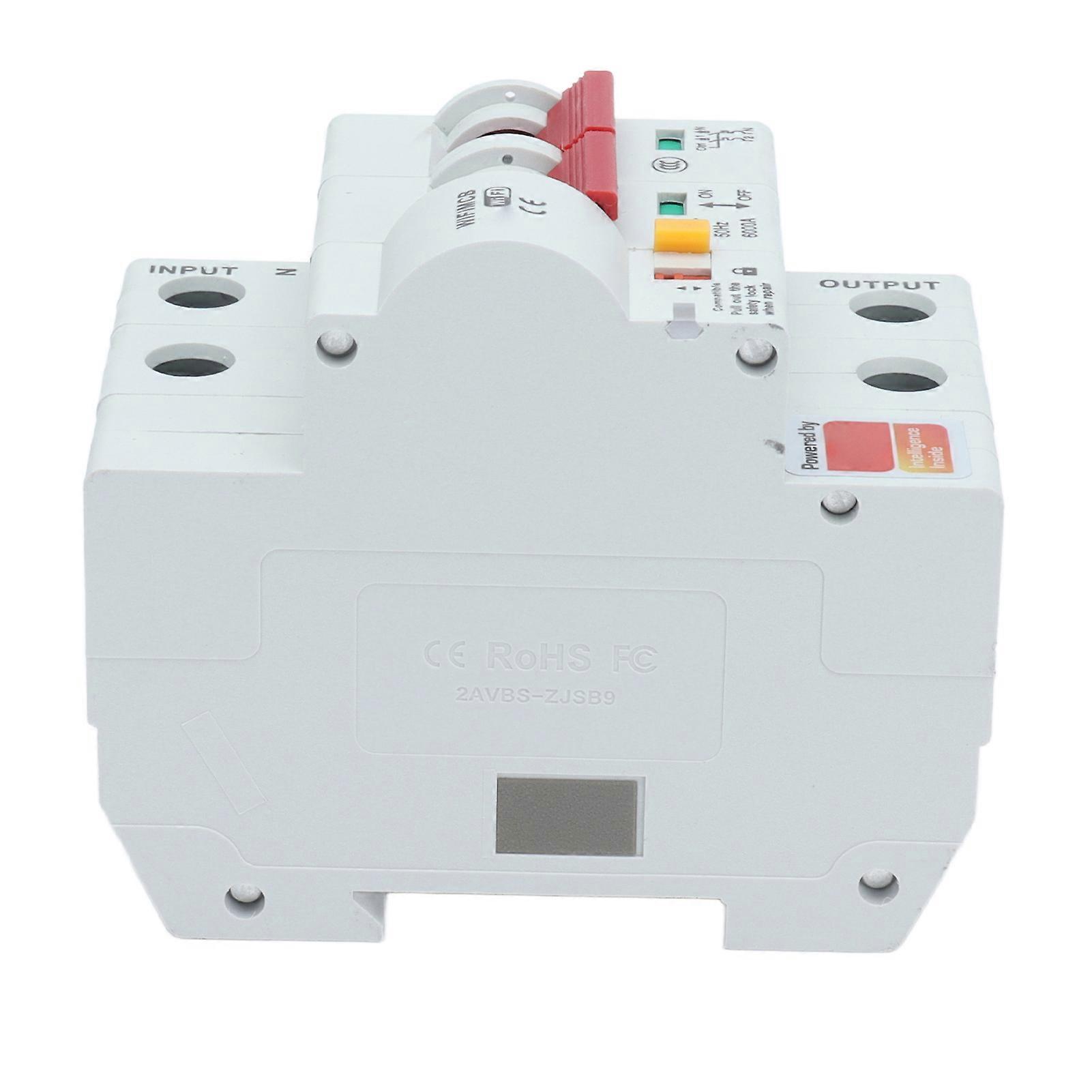 Smart Circuit Breaker 2P 25A AC220V WiFi Bluetooth Remote Control