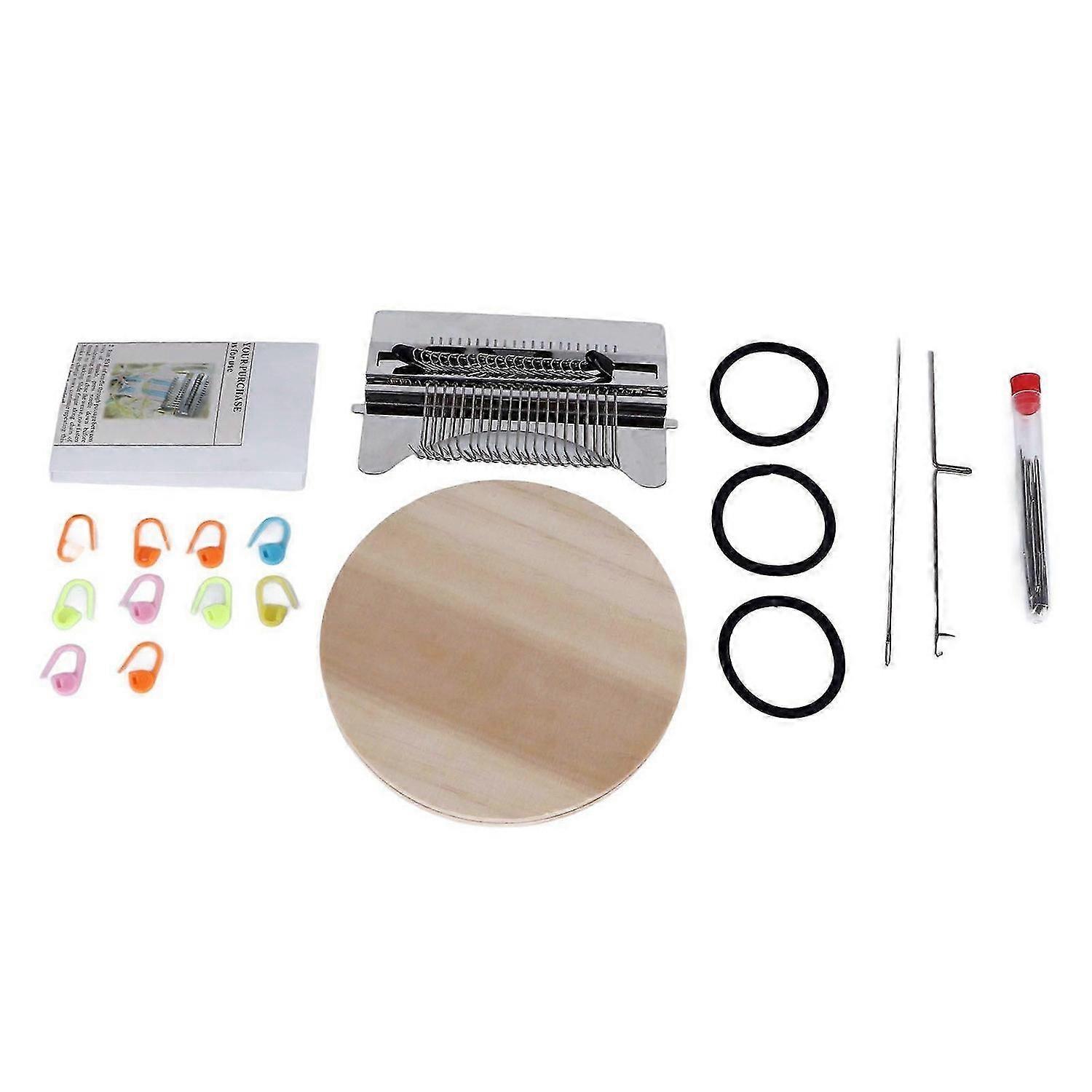 2025 Latest Model 21 Hooks Darning Loom with Needles Household Loom Kit Small