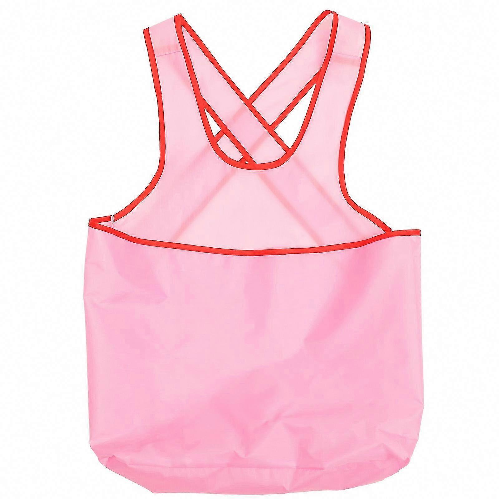 Adjustable Wet Clothes Hanging Apron with Pocket for Household Use