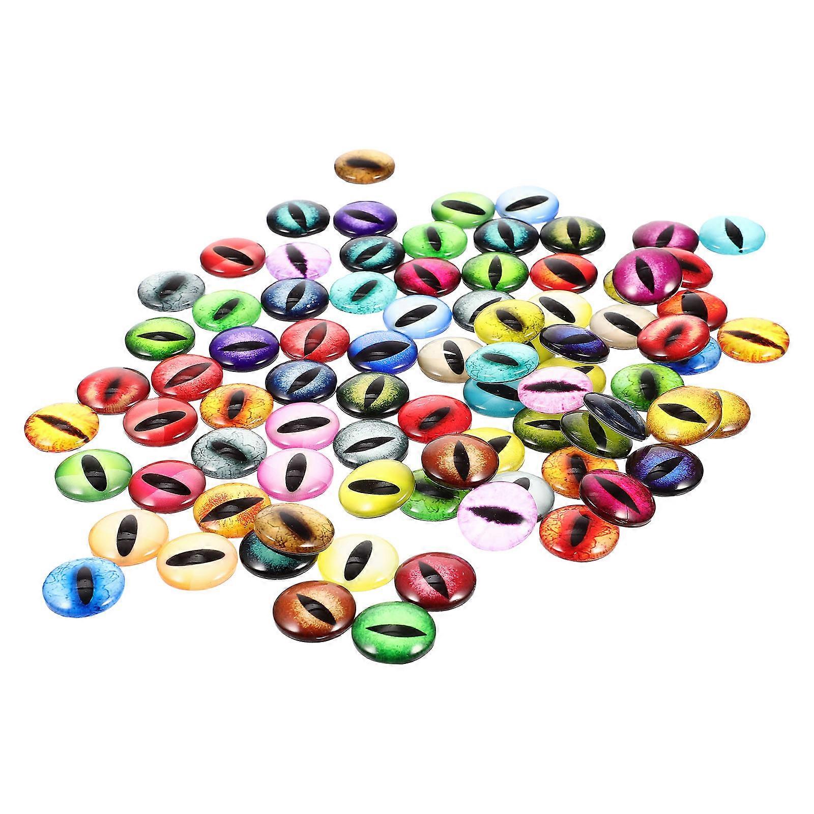Glass Doll Eyes for DIY Use Decorative Simulated Eyes 400Pcs