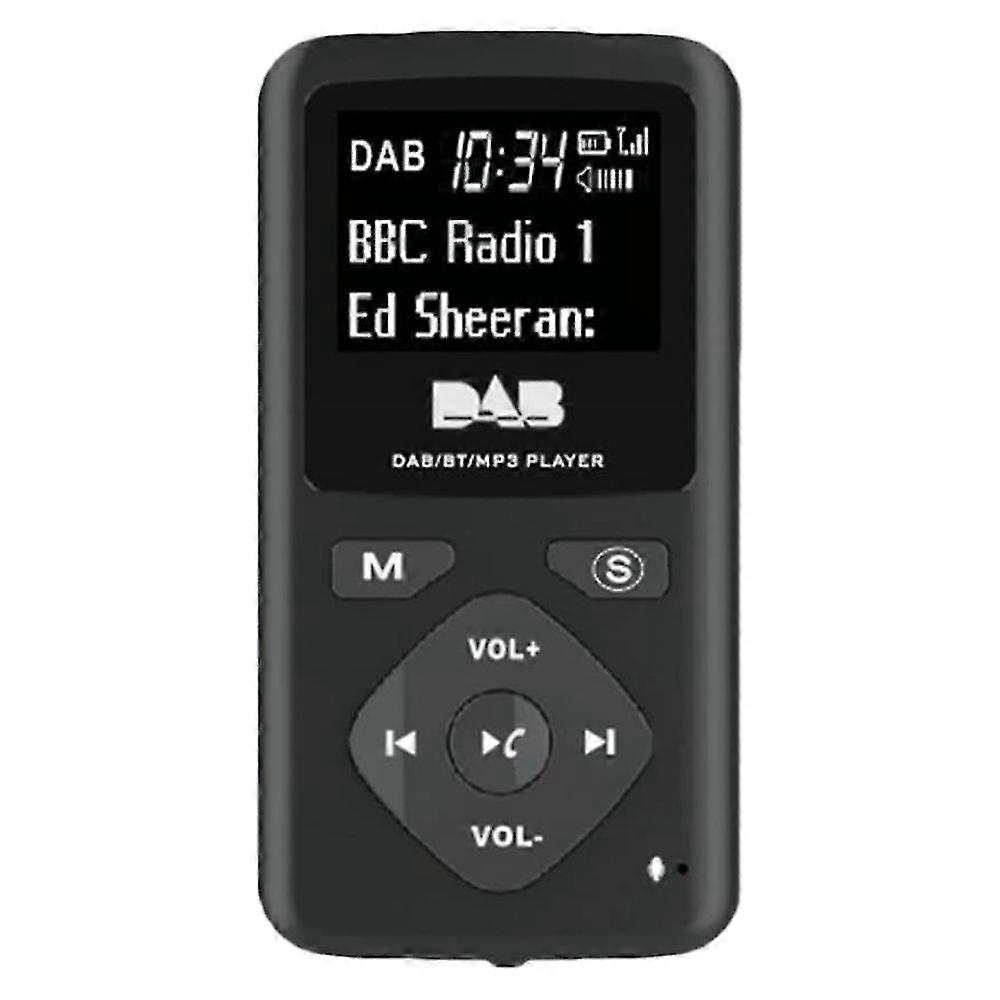 Bluetooth Radio with FM/DAB+ Support 3.5mm Headphone 8 Hours Battery Life