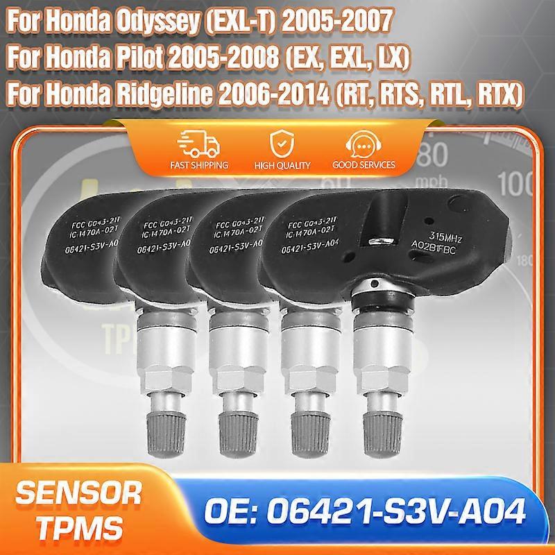 Applicable TPMS For Honda Pilot 2005-2008 Honda Odyssey 2005-2007 Honda Ridgeline 2006-2014 Tire Pressure Monitoring System 06421-S3V-A04