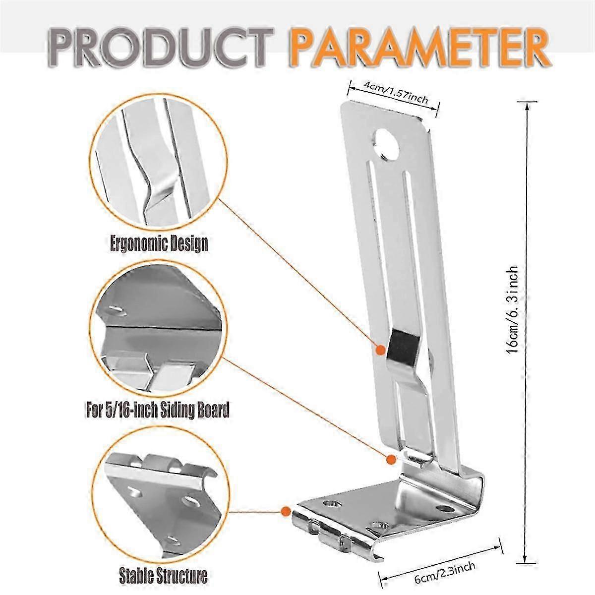 4-Pack άγκιστρα για εργαλεία παρακαμπτήριος Hardie board, για παρακαμπτήριος τσιμέντου ινών 5/16Inch , εργαλεία εγκατάστασης παρακαμπτήριος άγκυρας τοίχου