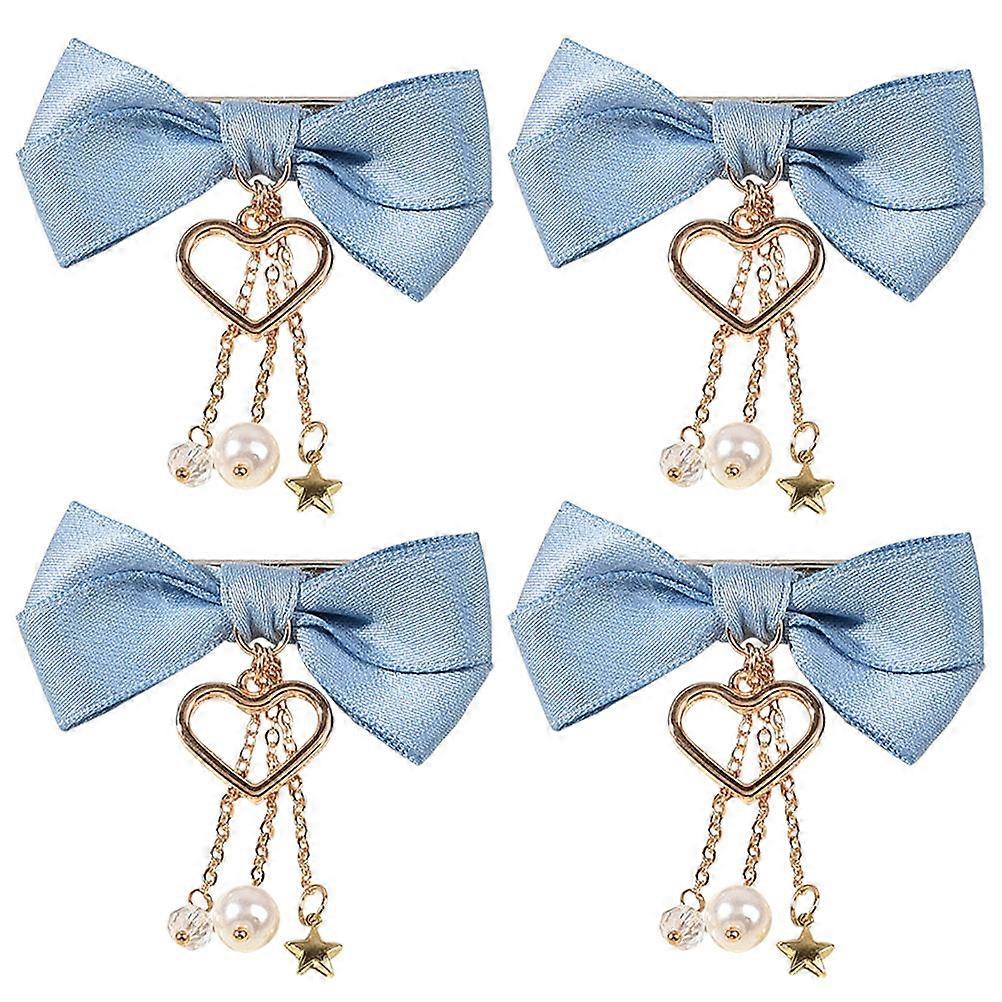 Hair Bow Clip for Women 4Pcs Hairpin Set with Tassels for Party Use
