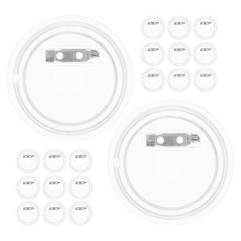 Wearable Badge Making Supplies 20Pack Round Acrylic Badges Perfect For Travel And Personal Use In Various Occasions