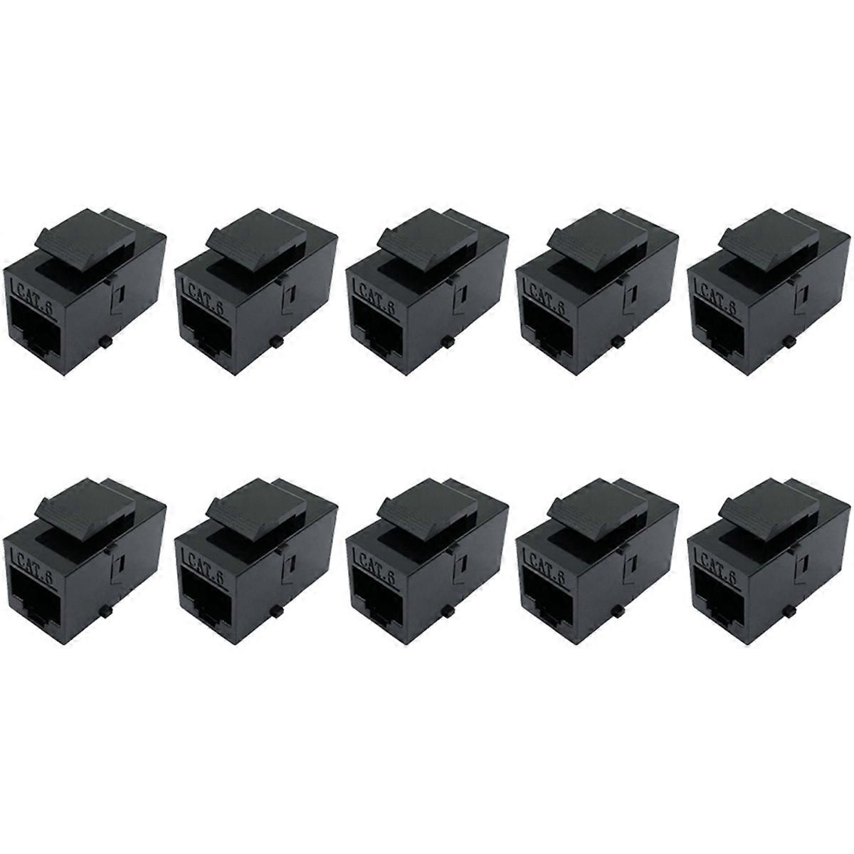 RJ45 Cat6 Coupler UTP Inline Coupler Cat6 10Pcs