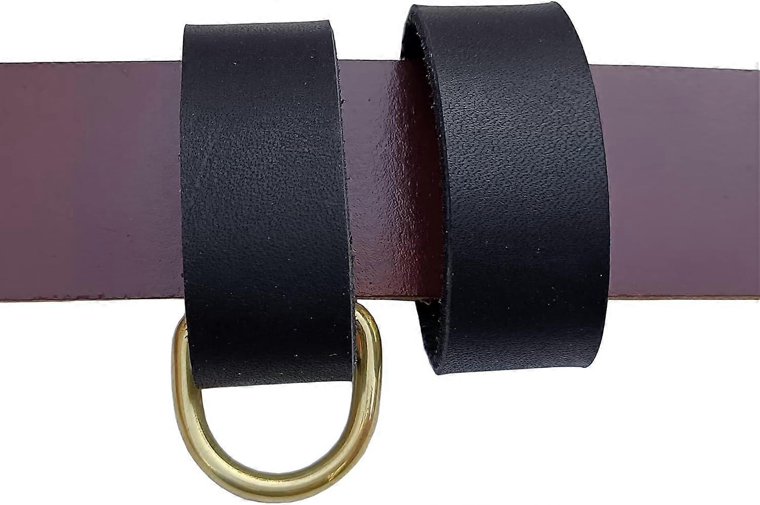 2 pack leather keepers+1 solid brass buckles keychains,leather  keepers for men and women