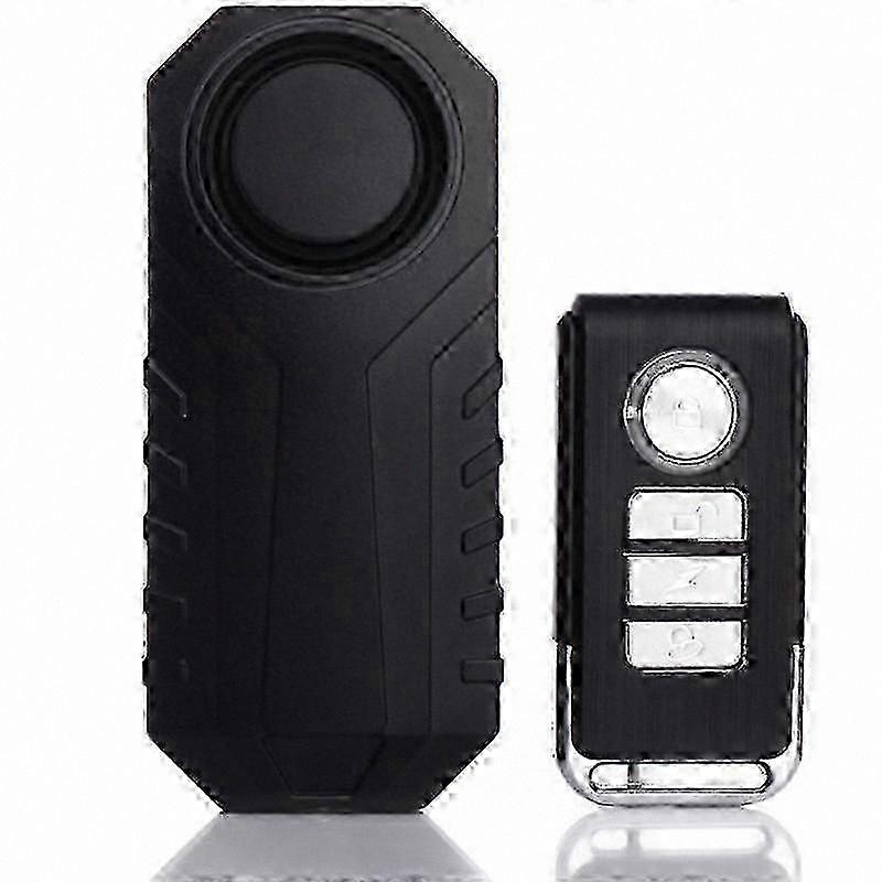 Wireless Bike Alarm with 113dB Loud Sound, Waterproof Anti-Theft Security Sensor, 7 Adjustable Sensitivity Levels, Includes 1 Remote Control