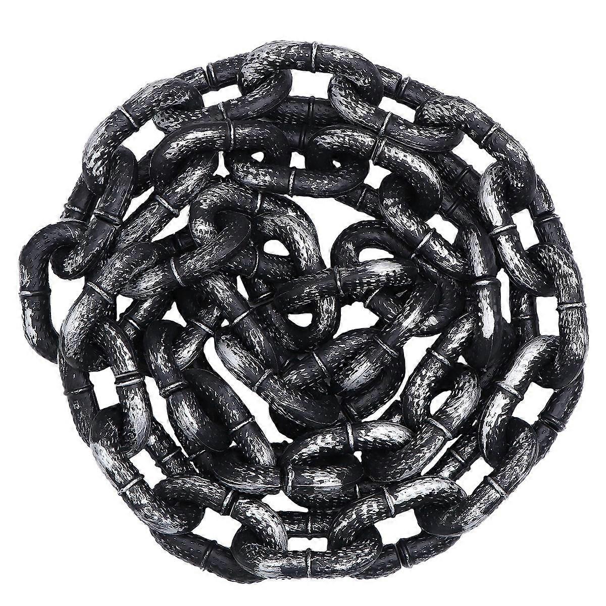 Halloween Prop Handcuffs Decoration for Grey Chain Plastic