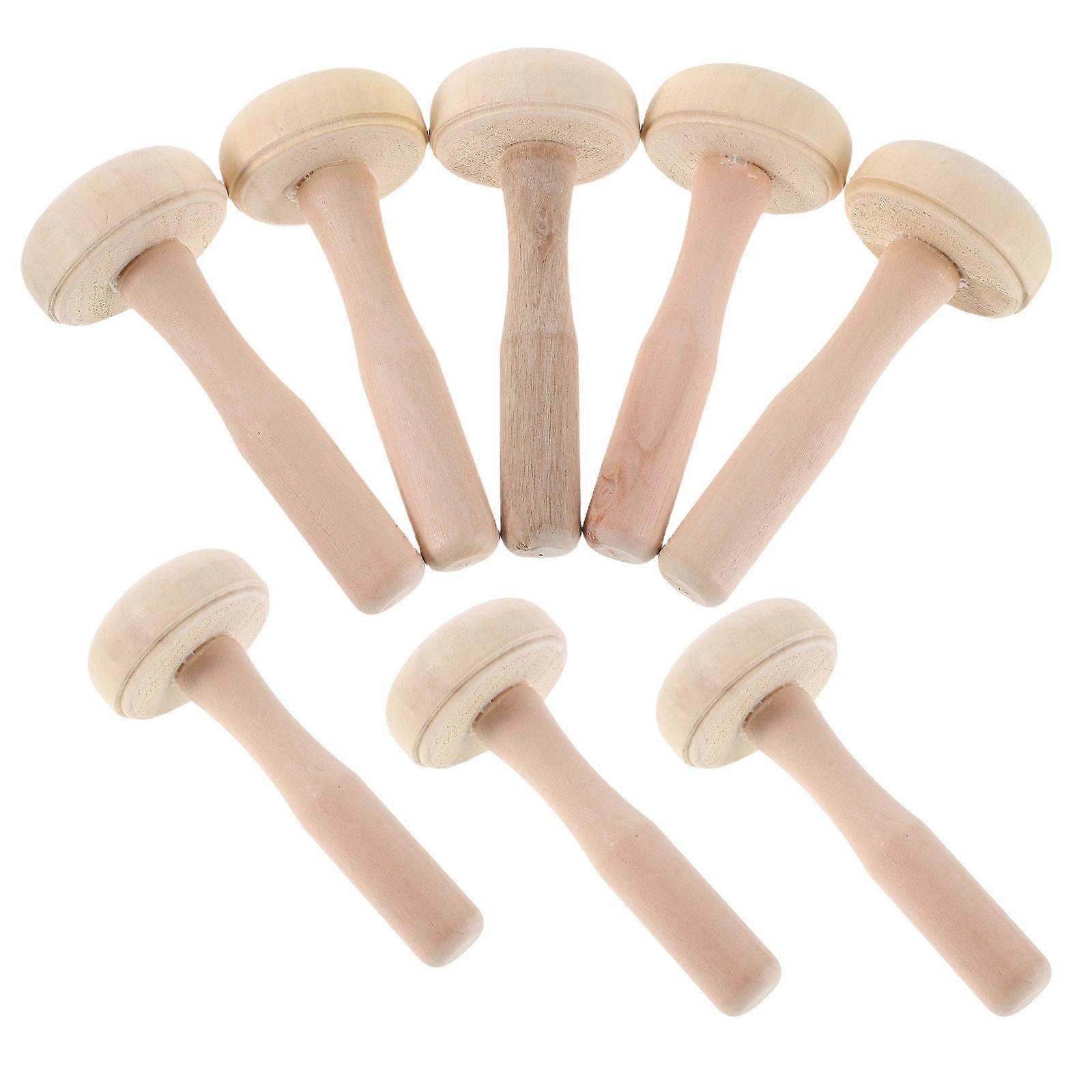 Mushroom Wood Craft Printmaking Tools for Painting 32Pcs DIY Roller Kit