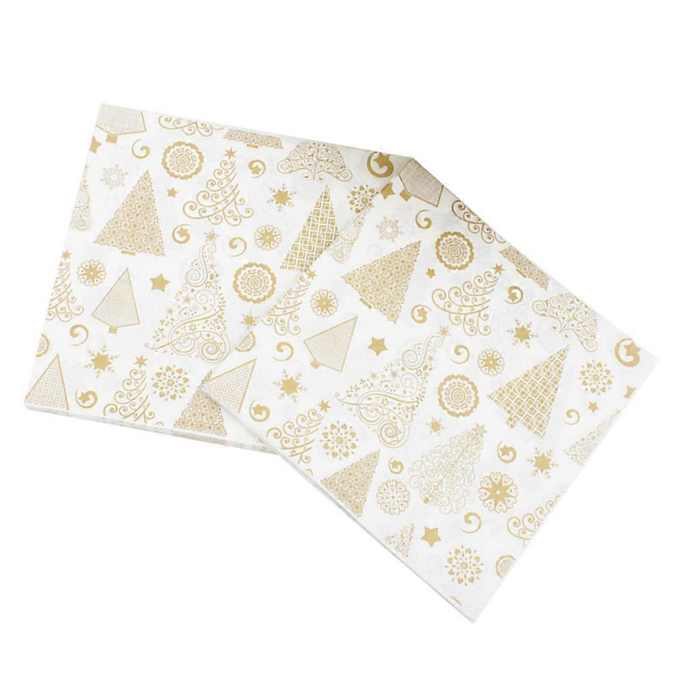 Tissue Napkins Christmas Printed for Party Use 60Pcs Birthday Set