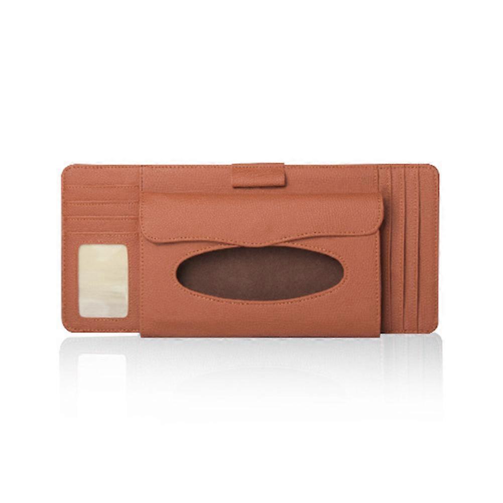 Pen Cd Holder Multi-Functional Sun Visor Tissue Box for Auto 2Pcs