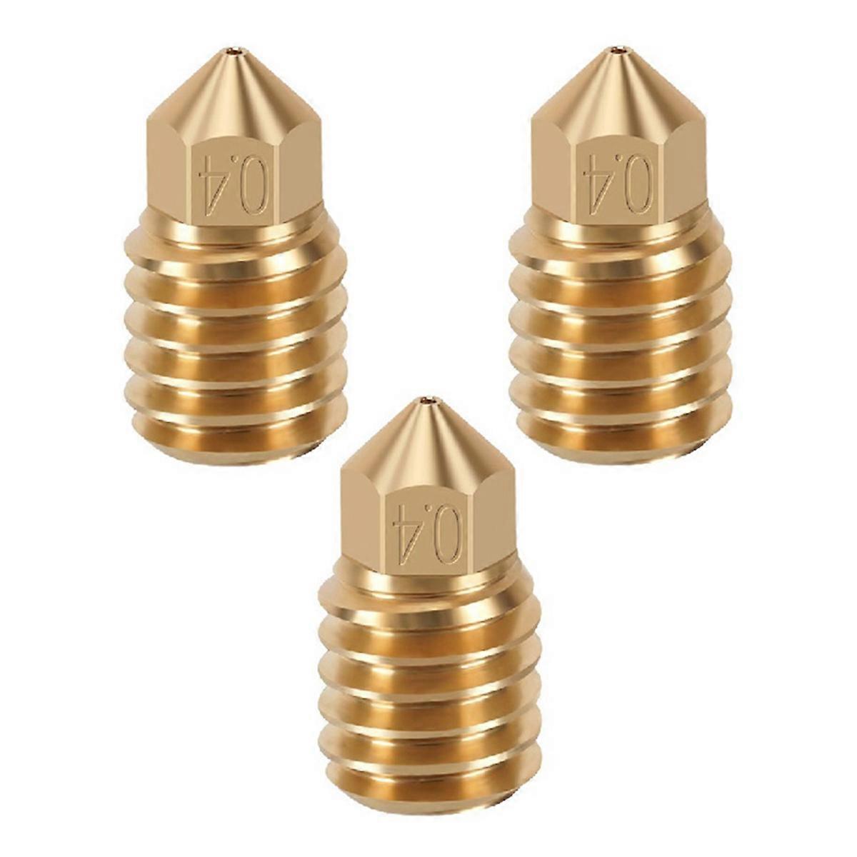 3Pcs 0.4mm CHT Clone Brass Nozzle High Flow Three Holes for 