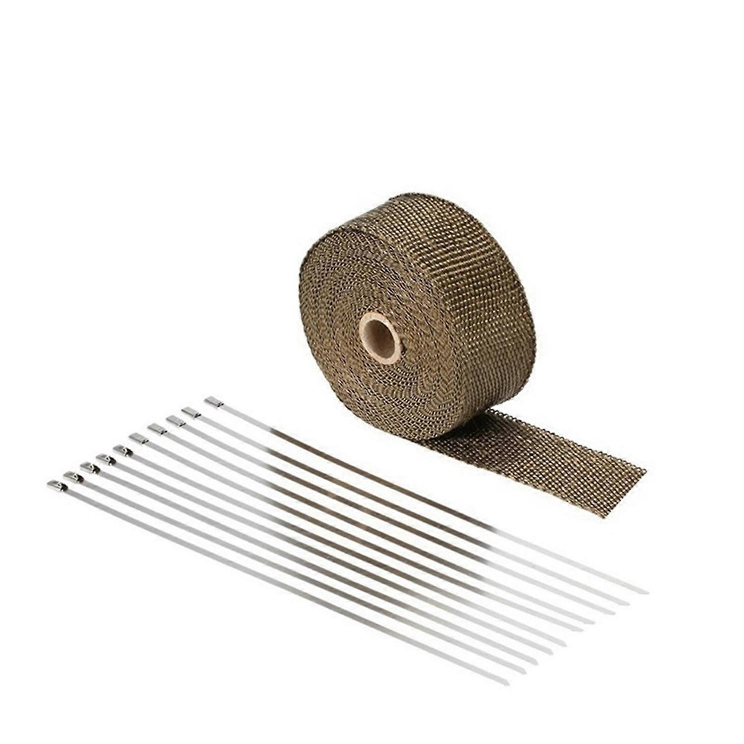 Item Type: Exhaust Pipe Heat Wrap
Size: Approx. 10m/32.8ft