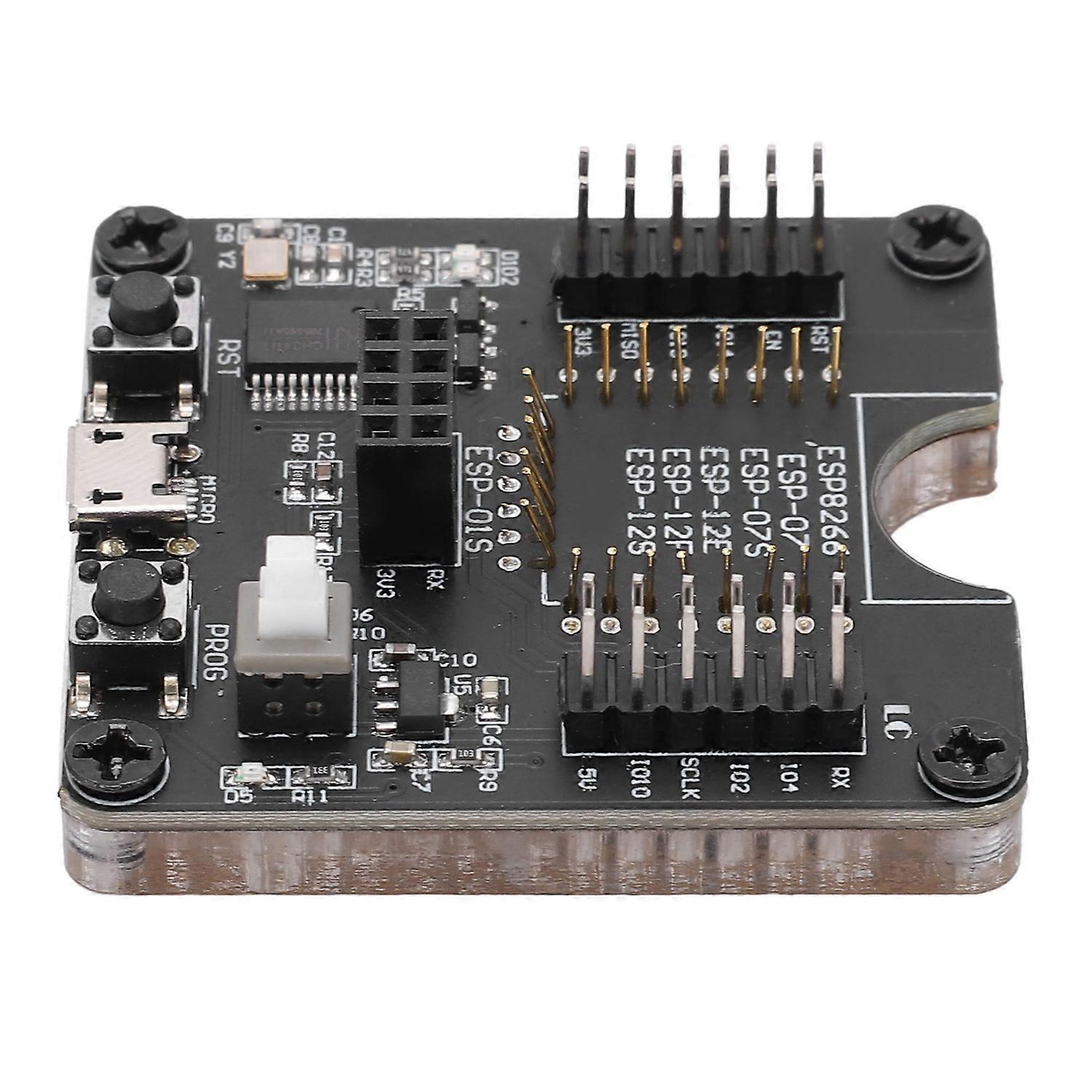 Feature:
1. Suitable for firmware burning test for ESP‑125/12F/12E/075/07/015/01 and other modules.
