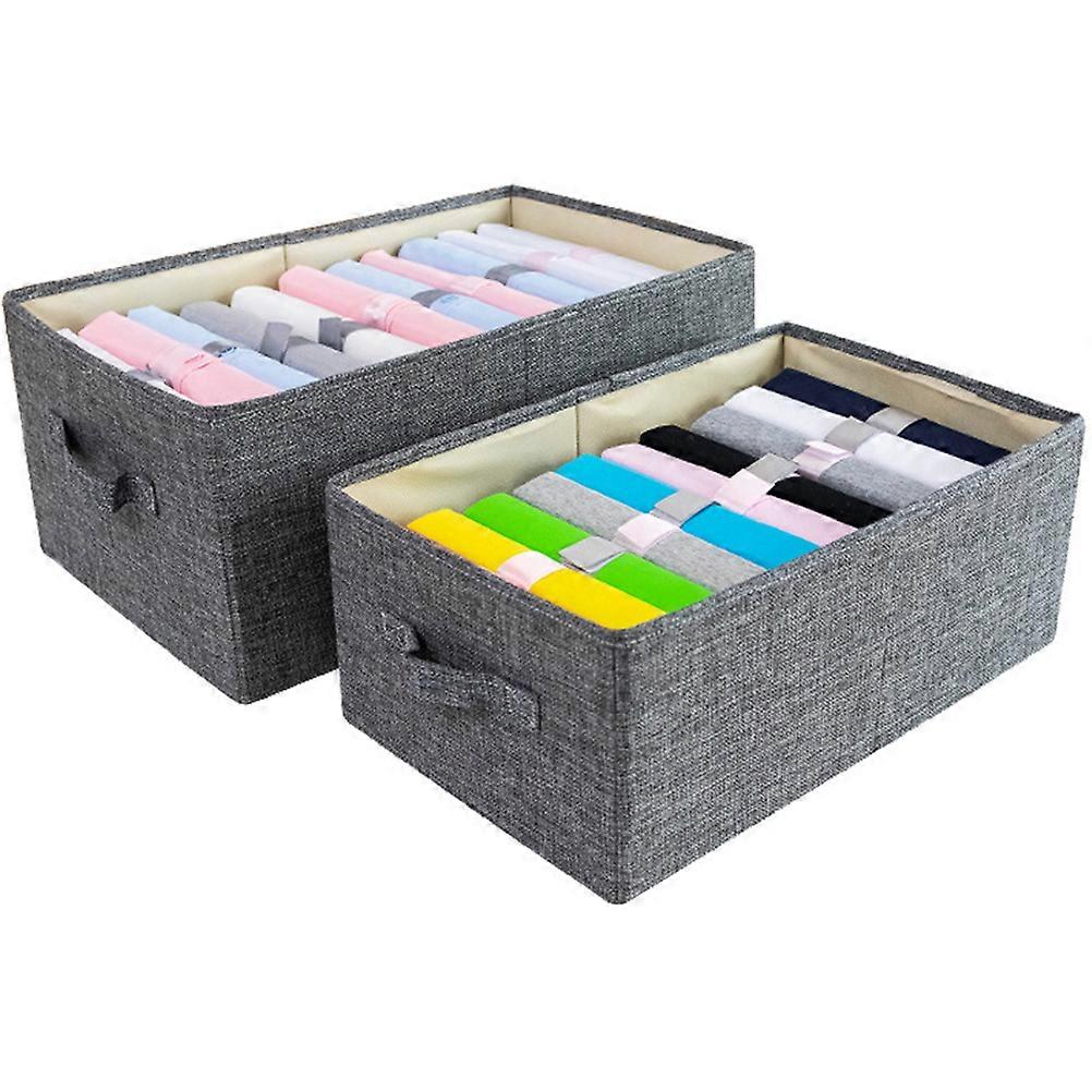 Clothes Storage Box For Desktop Organizer Ideal For Students And Office Workers Size S Grey 1Pack