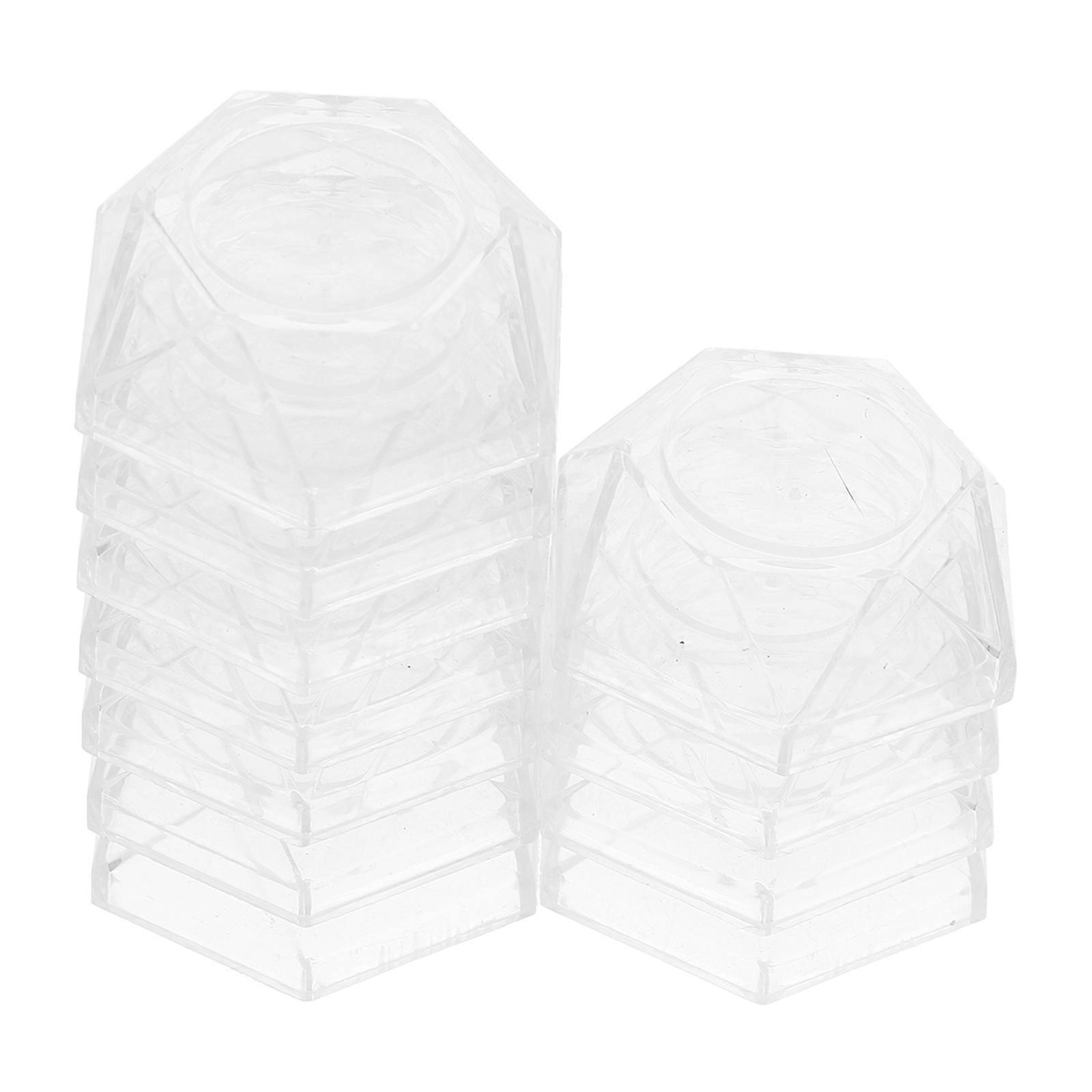 Transparent Acrylic Mineral Specimen Display Stand for Storage 10Pcs
