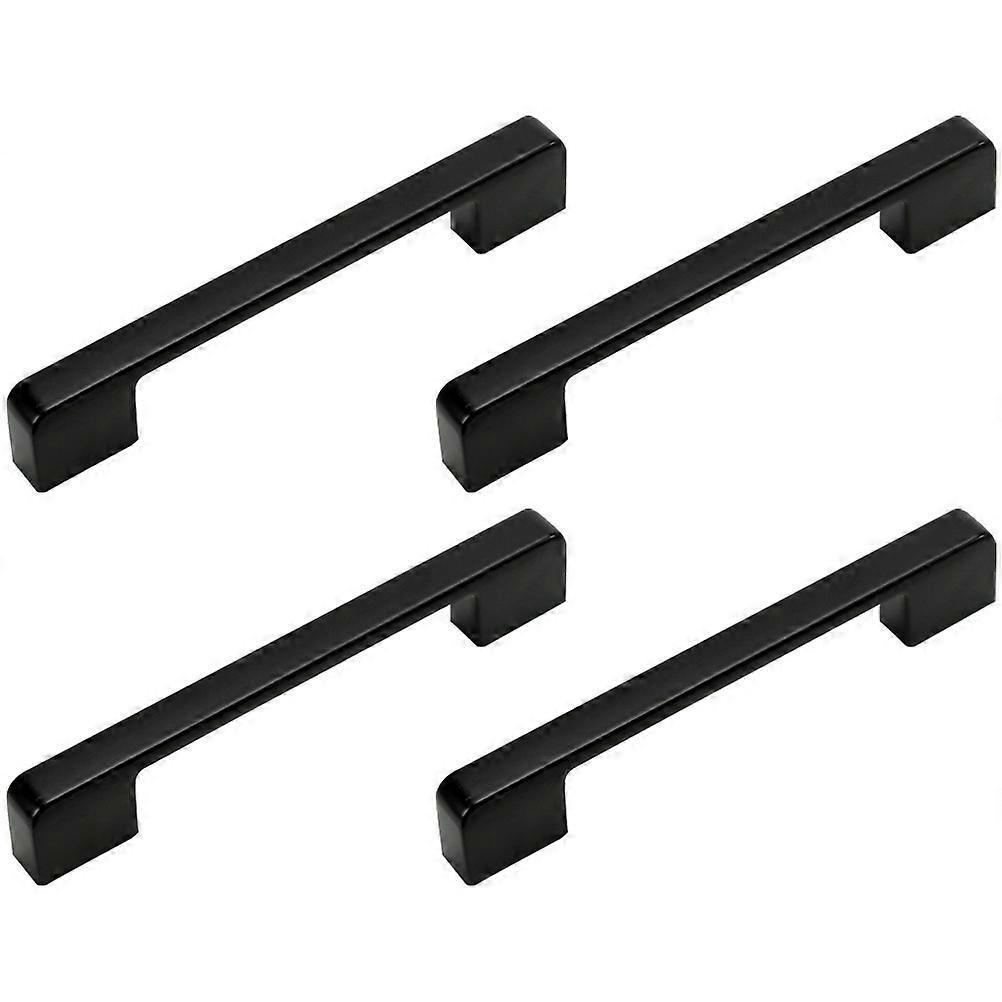 Black Furniture Door Pull Handles 8Pcs Designed For Cabinets Wardrobes And Cupboards Featuring Vintage Style And Curved Shape For Easy Installation