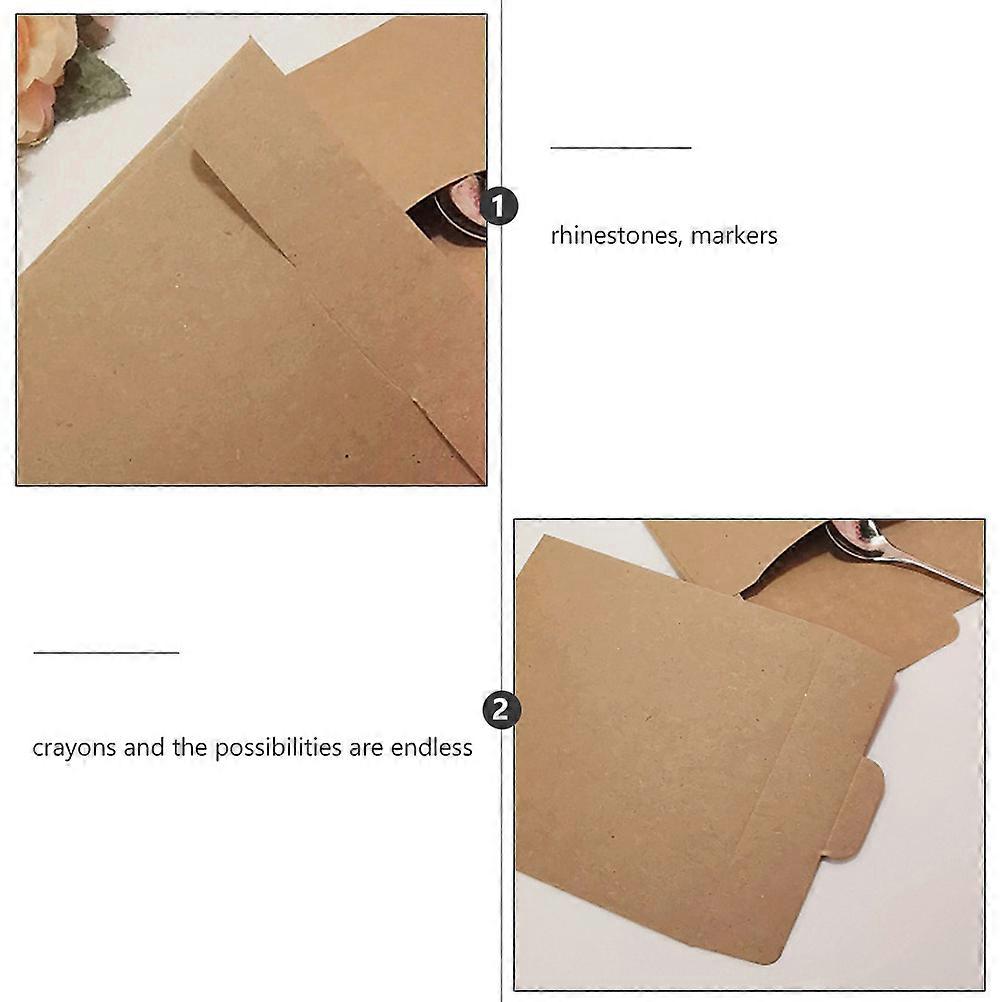 Vintage Kraft Pouch CD File Envelope Pouch Storage Container Perfect For Friends And Family 1 Set