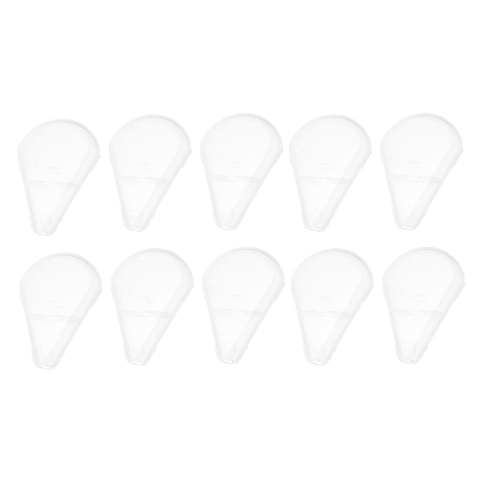 Clear Makeup Brush Cover Sector Guard Protectors for 40Pcs Plastic Set