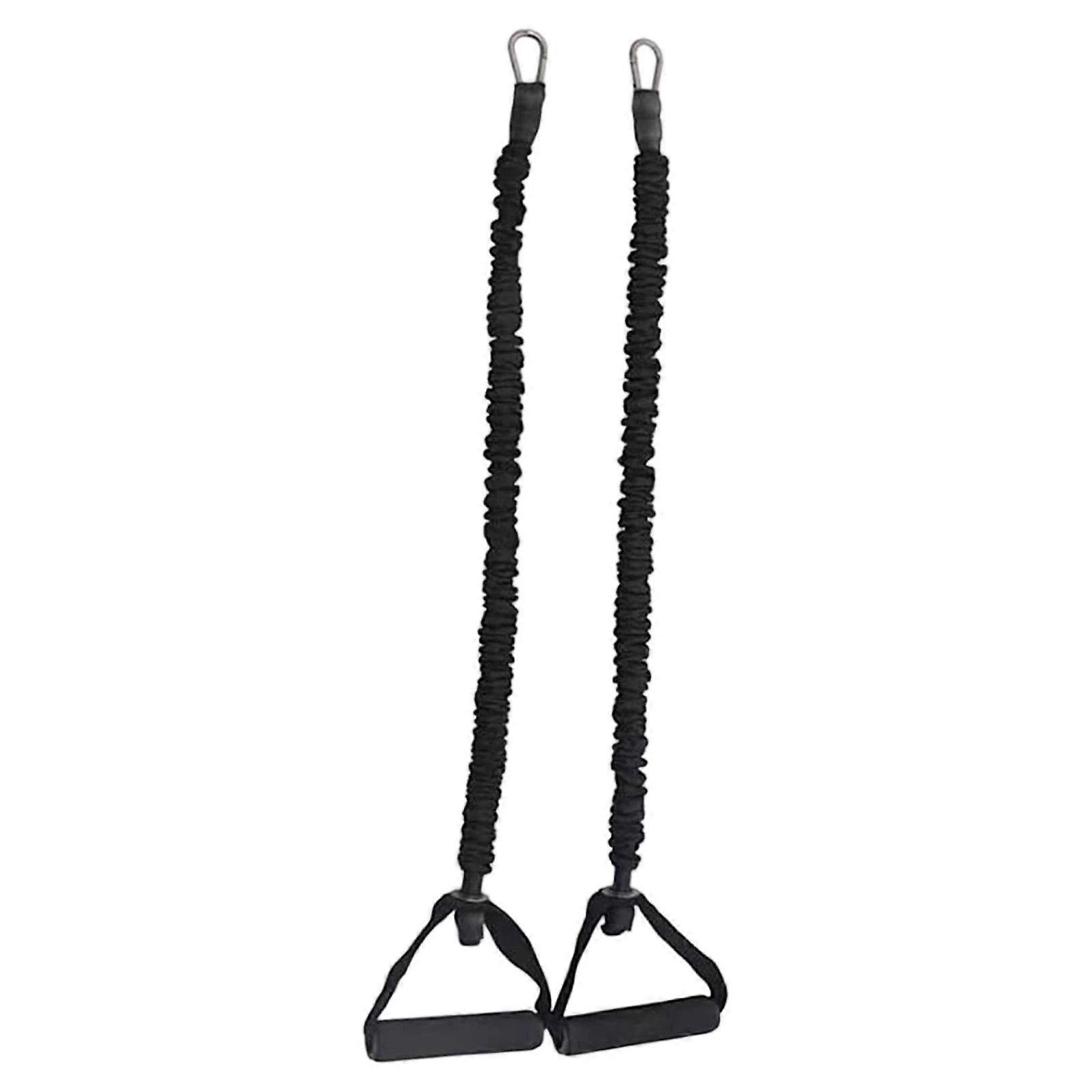 2Pcs Pilates Reformer Pull Ropes Resistance Bands Pilates Handles Exercise