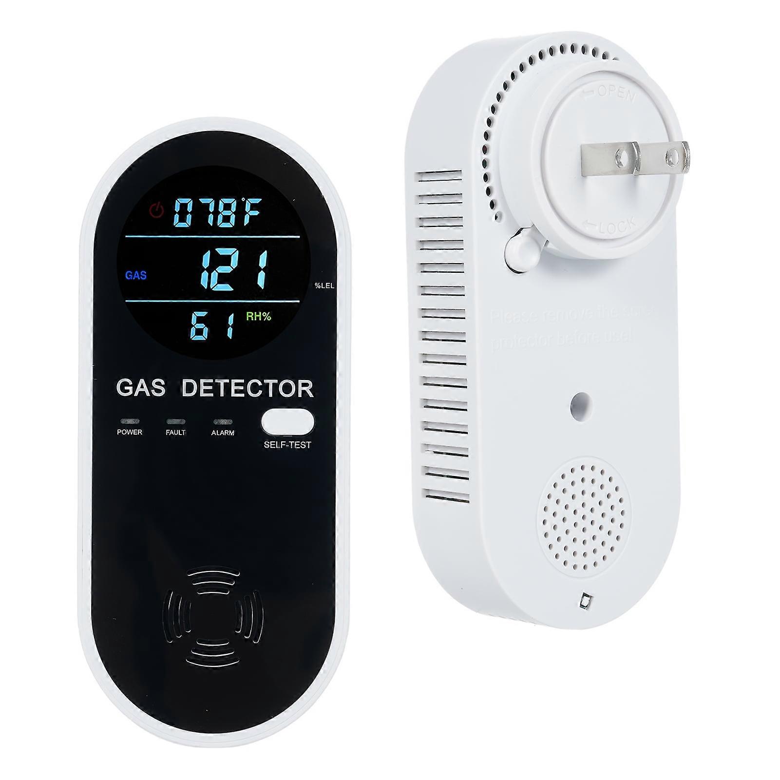 3-in-1 Gas Detector for RV, Compatible with Propane, Methane, Natural Gas & Combustible Gases, Leak & Temperature Detection