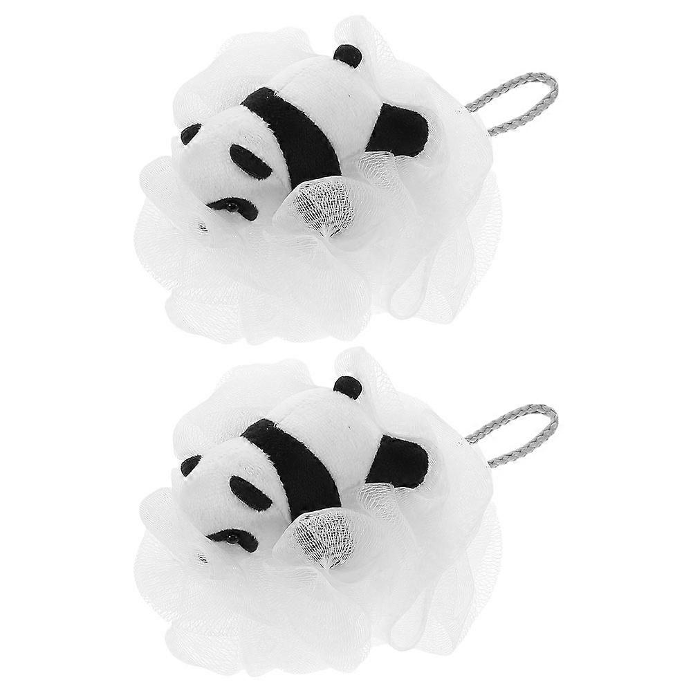 Children Panda Bath Sponge for Gentle Skin Exfoliating 8Pcs Set
