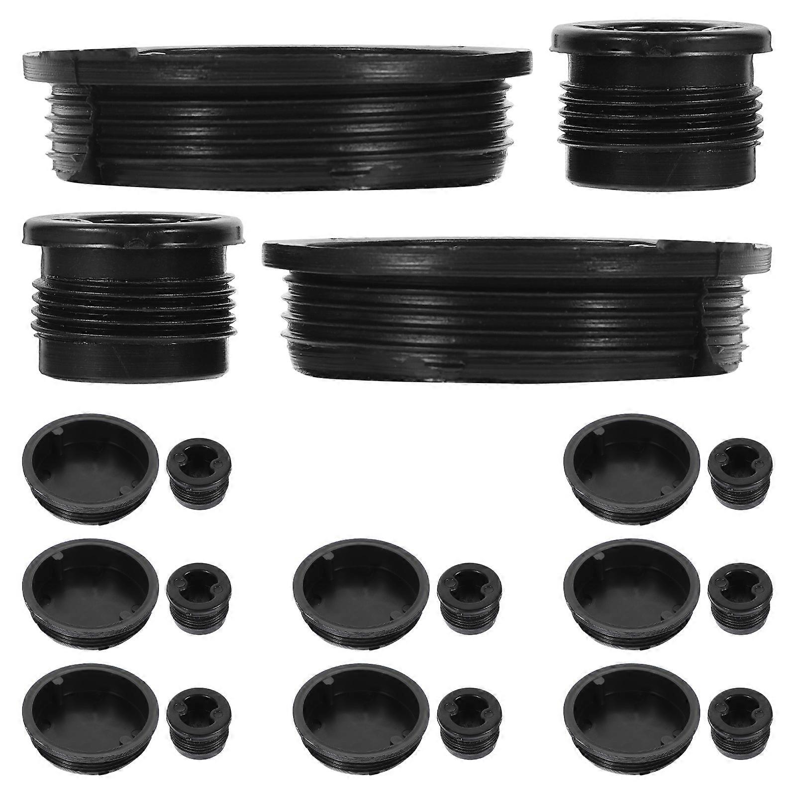 Plastic Drum Bung Replacement Caps 60 Pcs For Fuel Containers With Effective Sealing Function