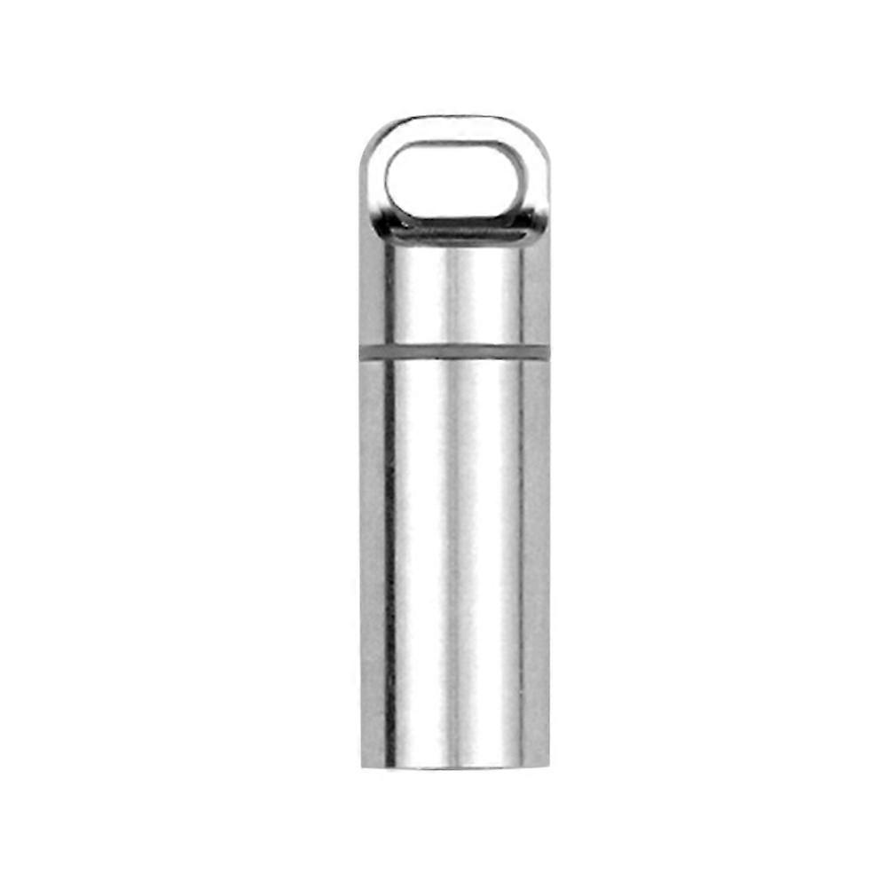 Stainless Steel Pill Container Portable Medicine Case for Daily Use