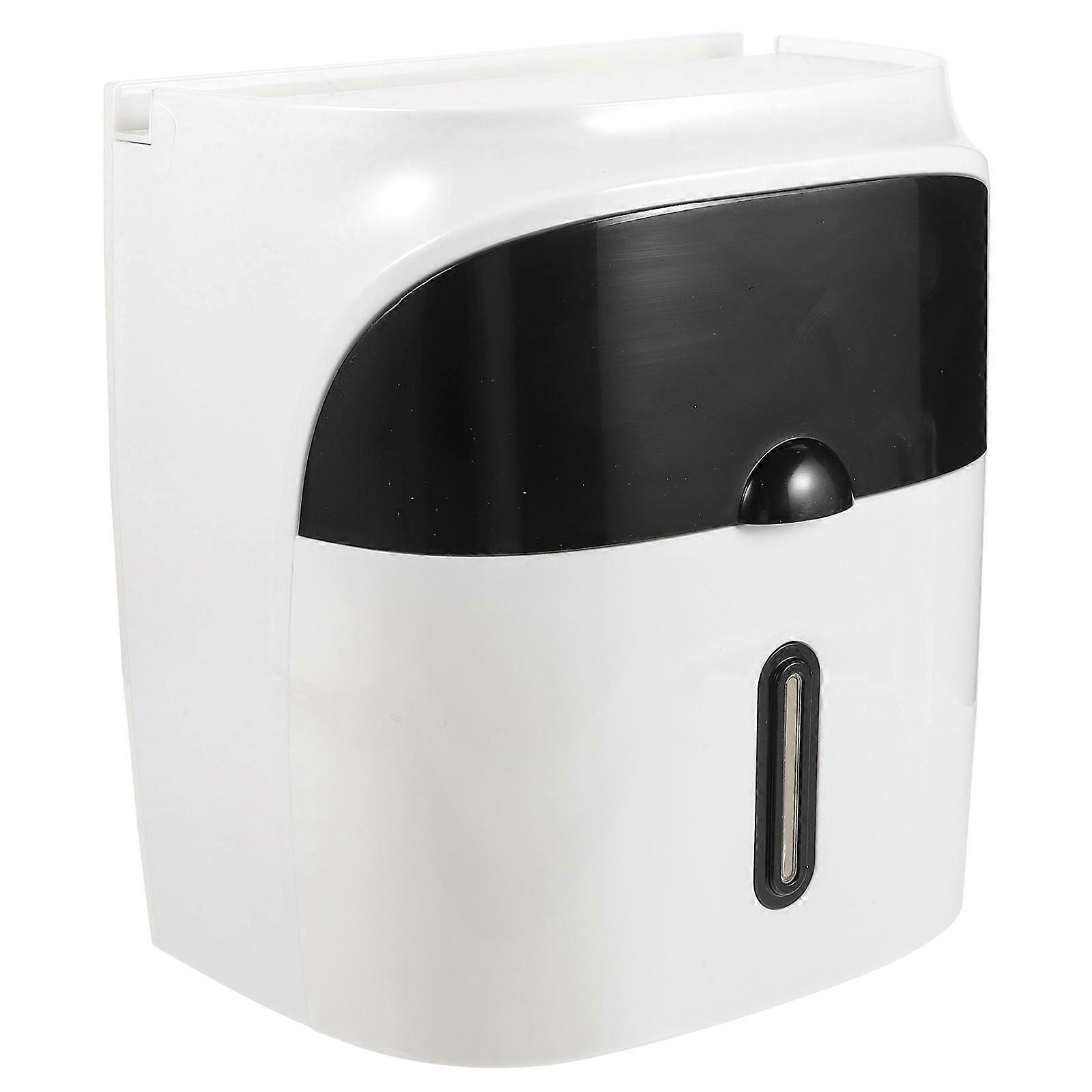 Tissue Holder Double Layer Plastic Box for Holding Tissue 2Pcs Grey