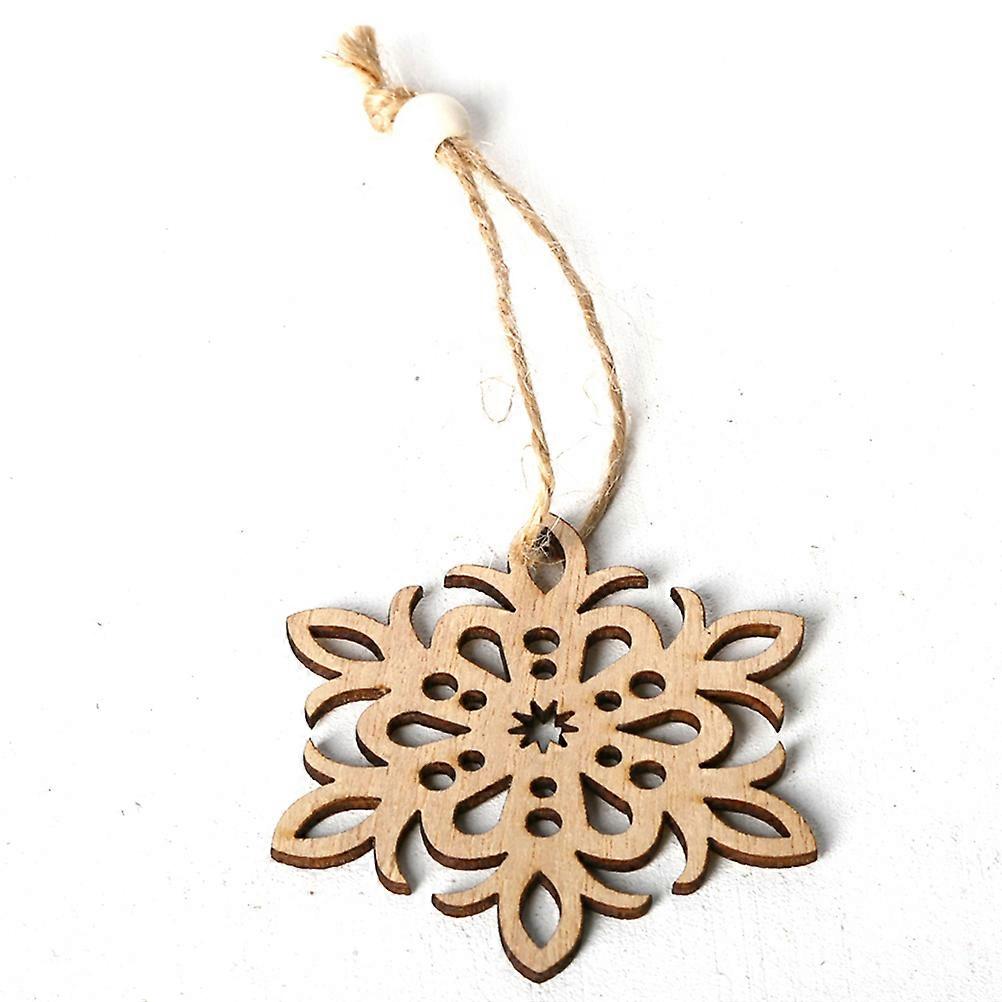 Juleophæng i træ, snefnug, 9 stk.