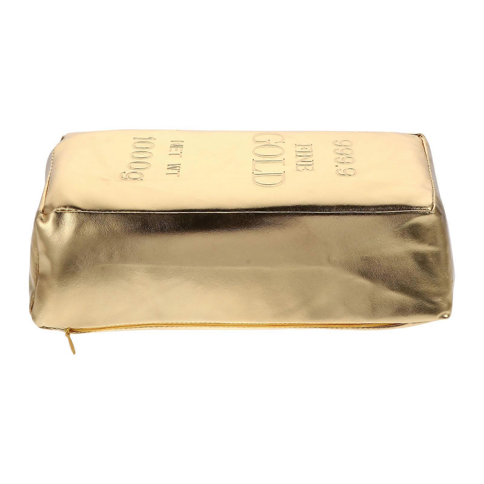 Funny Pillow Simulation Gold Brick Pillow for Home Use 2Pcs Set