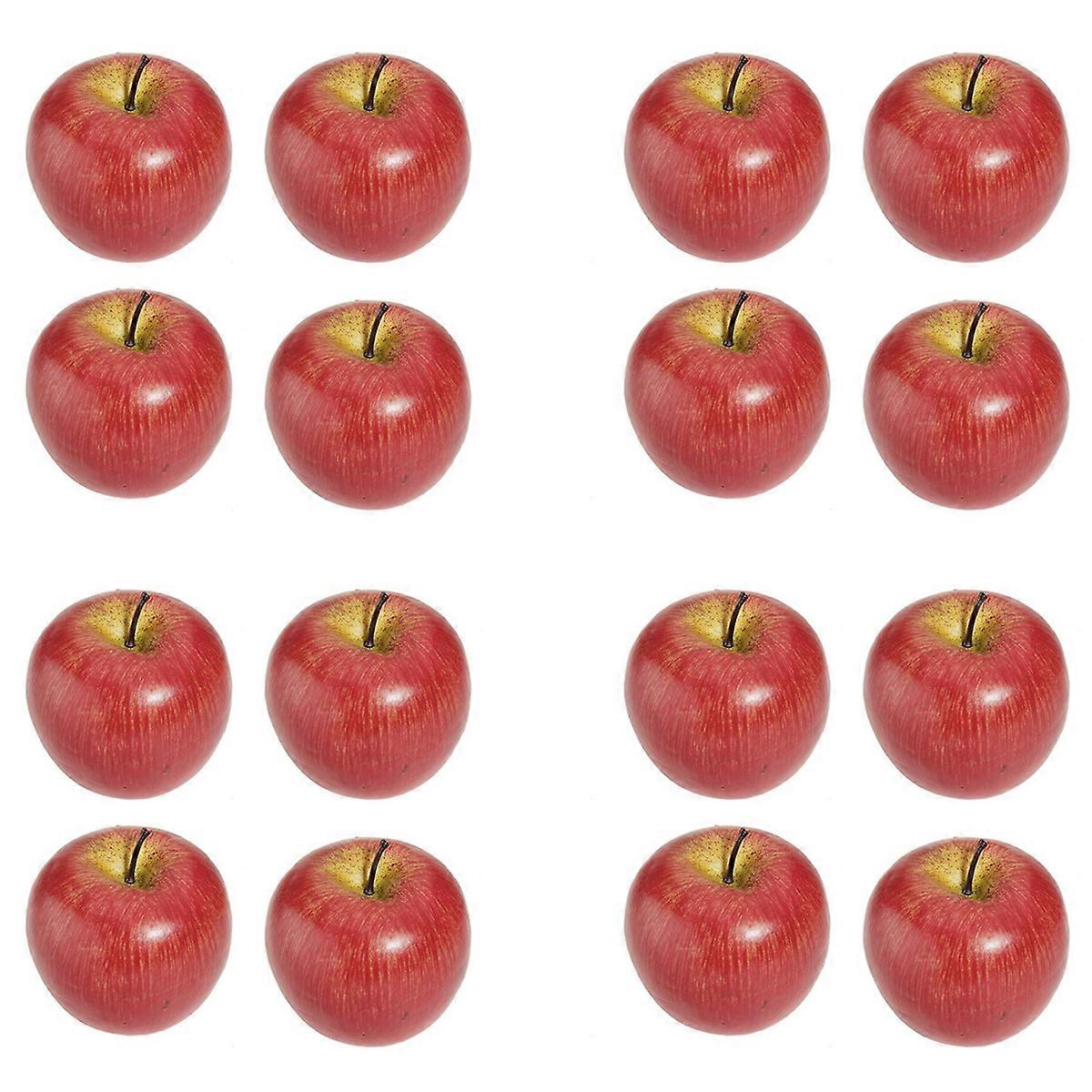 4 Large Artificial Red -Decorative Fruit