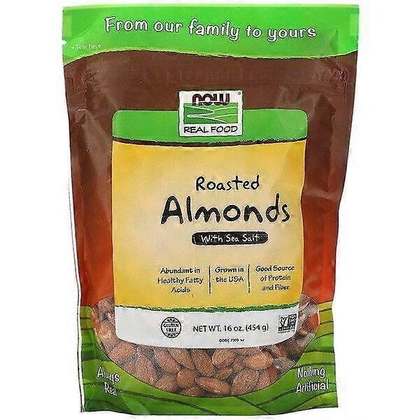 NOW Foods, Real Food, Amandelen, Geroosterd & Met Zeezout, 454 g