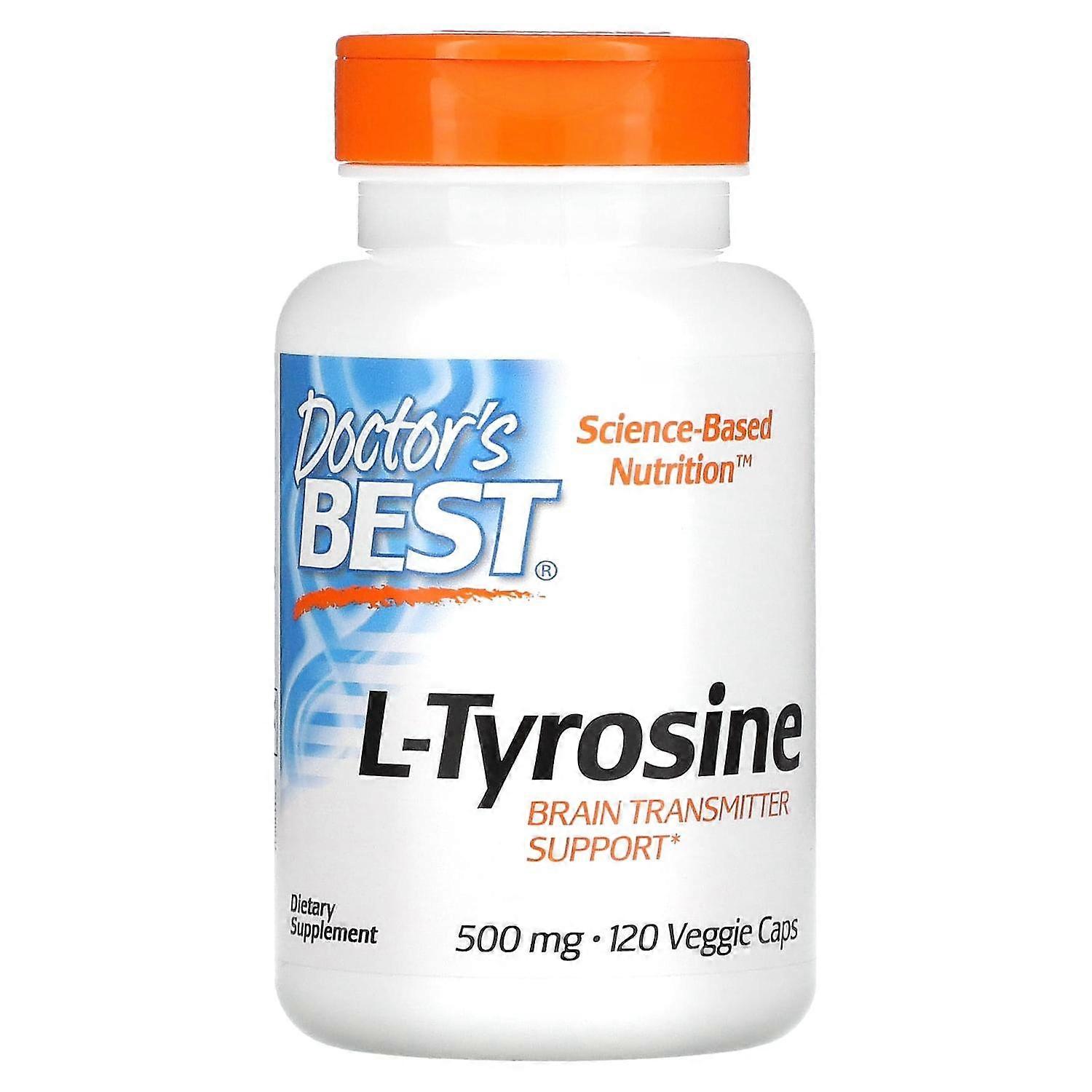 Doctor's Best, L-Tyrosine, 500 mg, 120 Veggie Caps
