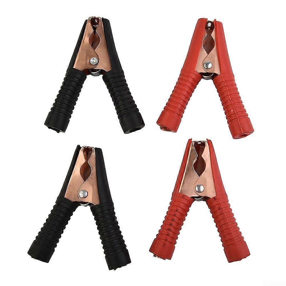 100A Insulated Crocodile Clips For Car Battery Testing Pack Of 4