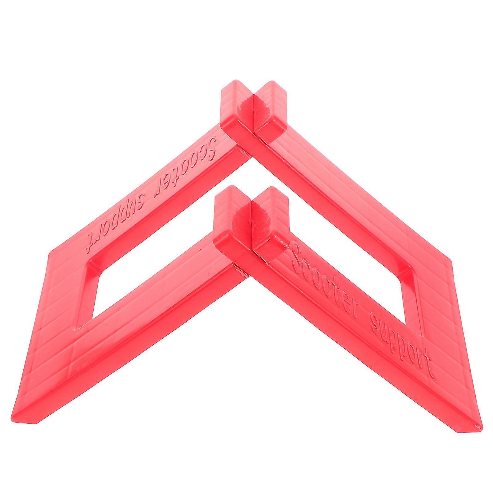 Space Saving Parking Balanced Bike Stand Suitable For Balance Bikes And Scooters In Red For Efficient Garage Storage 3 Sets