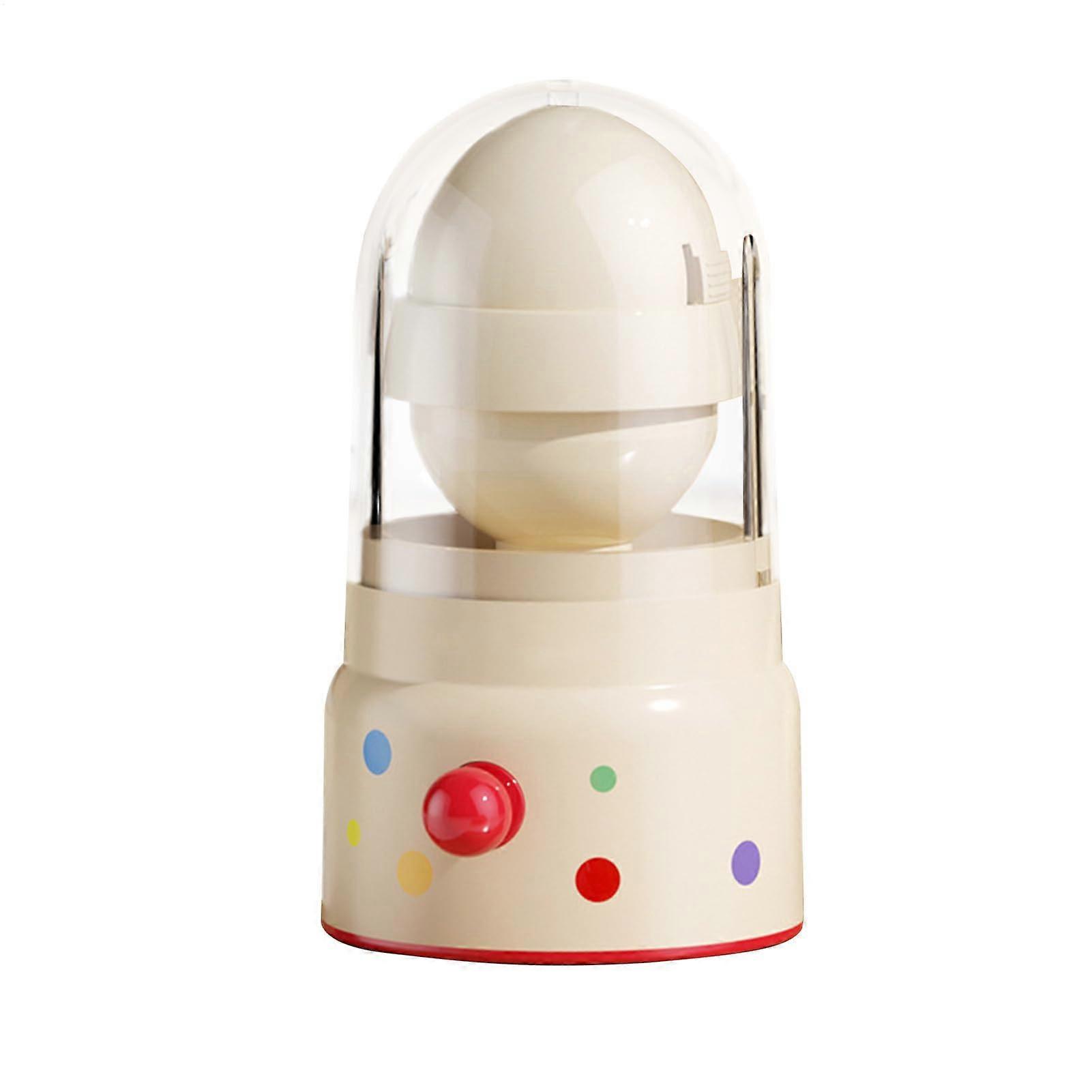 Rotatable Egg Beater Manual Golden Egg Mixer Small Portable Kitchen Mixer, CreamColoured, Handheld, Compact
