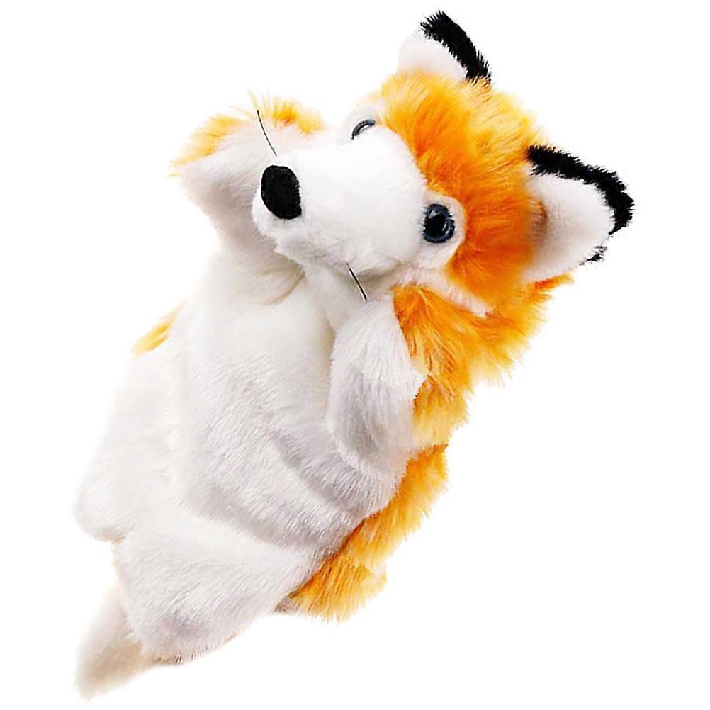 Fox Hand Puppet Interactive Storytelling Hand Puppet Plush Toy for Kids