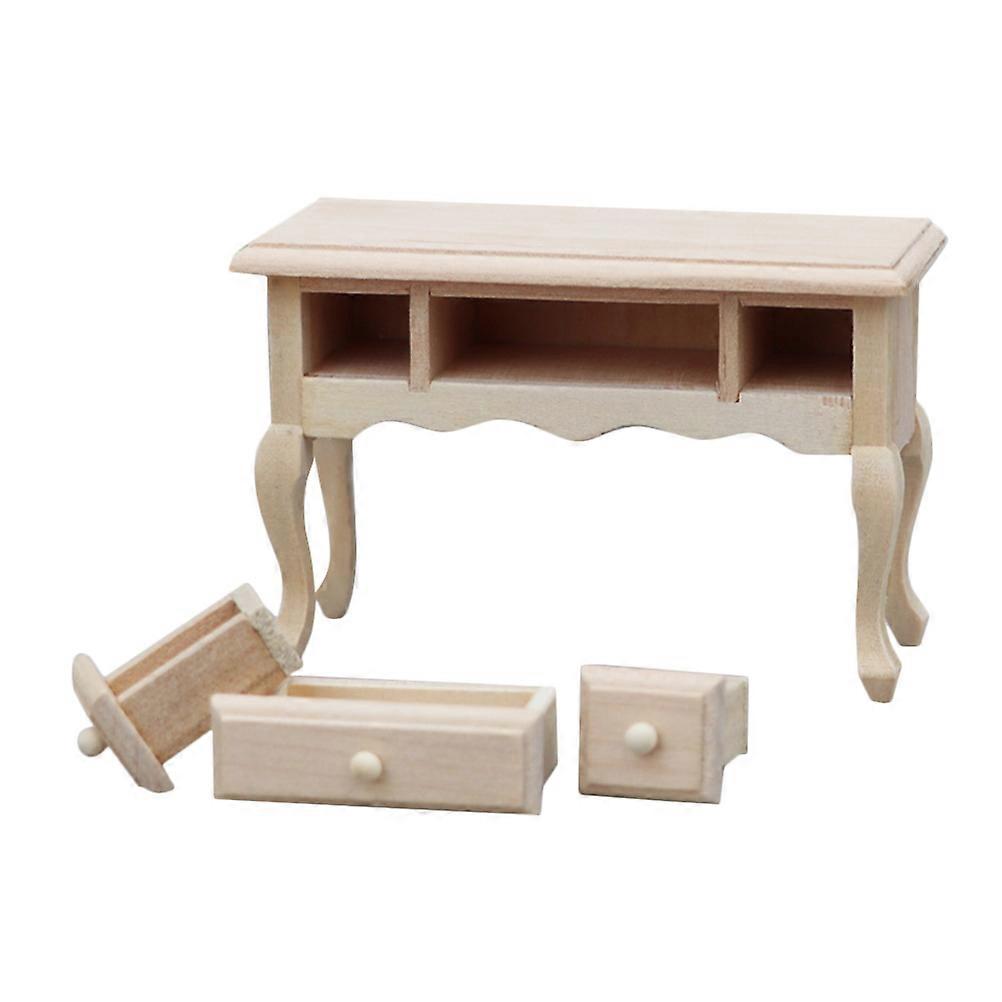 Small Table Model In Dollhouse Style Designed For Miniature Projects And Hobbyists Wooden Structure 1Pack