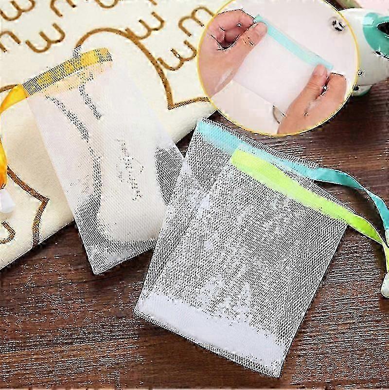 20 Piece Mesh Soap Bags Double Layer Exfoliating Soap Foam Mesh (Random Color) - DD01