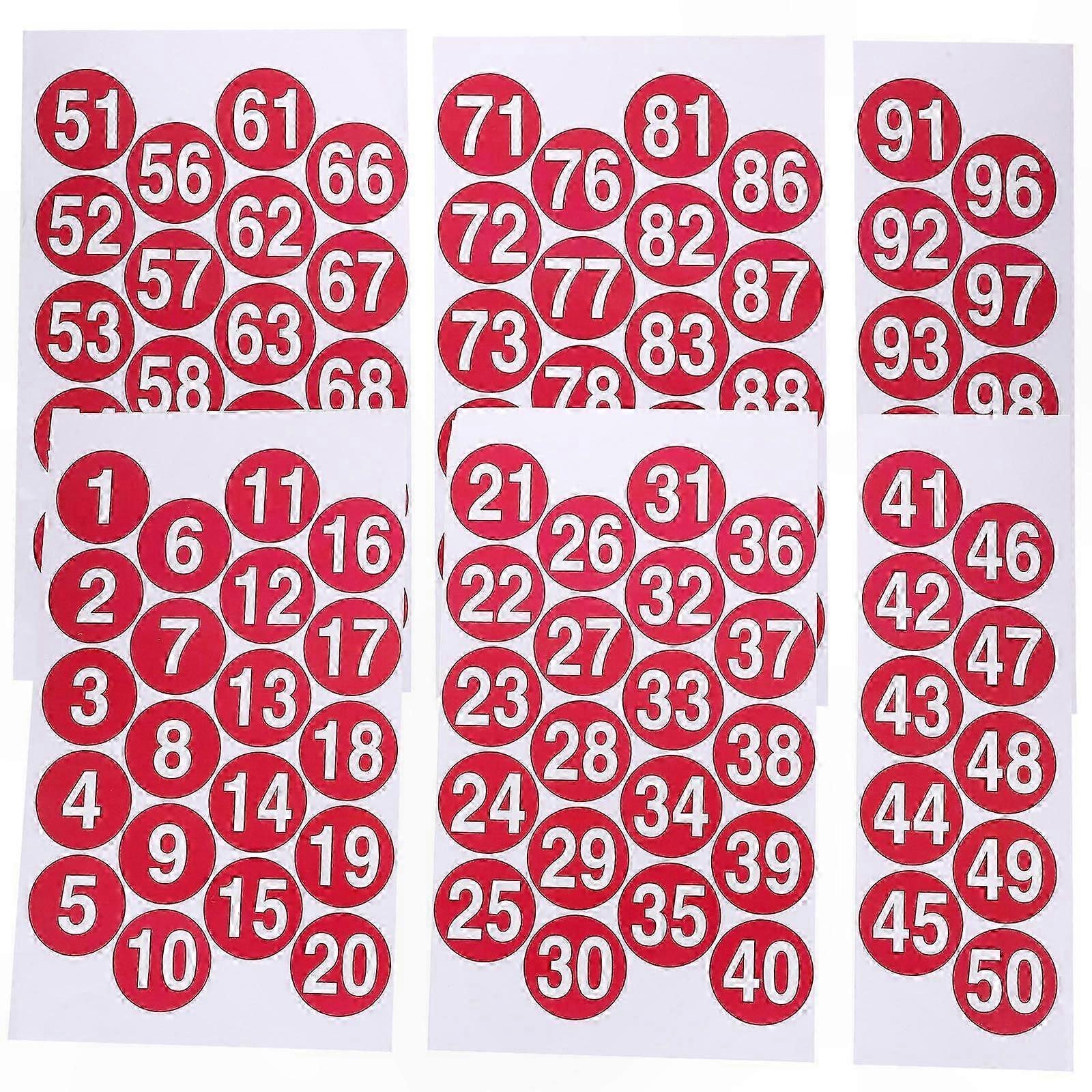 Waterproof Self-Adhesive Number Decals for Organization and Labeling