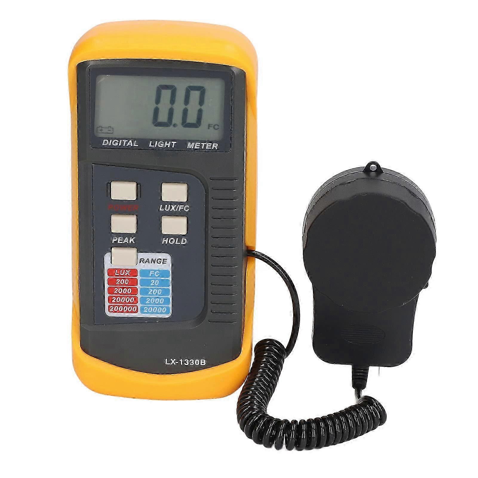 Digital Lux Meter 0.01FC to 20,000FC with LCD Display for Accurate Indoor Outdoor Light Measurement