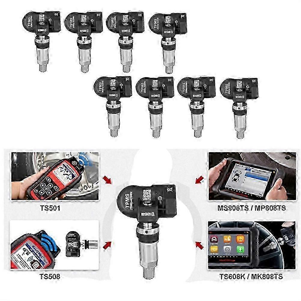 8-pack Autel TS408 TS508 ITS600 kompatibla TPMS däcktryckssensorer